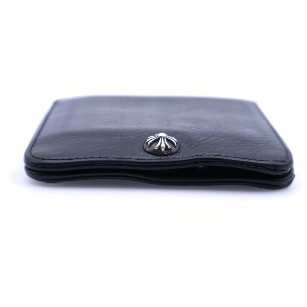 CHROME HEARTS(クロムハーツ) 1SNAP 1スナップ クロス ボールボタン レザーウォレット 財布 ブラック BCA361