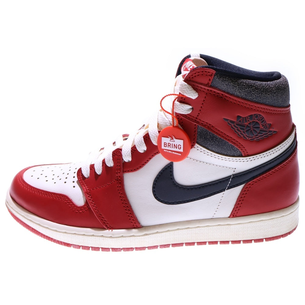 NIKE(ナイキ) AIR JORDAN 1 LOST&FOUND DZ5485-612 エアジョーダン1 ロスト&ファウンド シカゴ ハイカットスニーカー ホワイト/レッド US9/27cm
