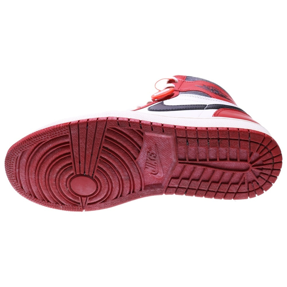 NIKE(ナイキ) AIR JORDAN 1 LOST&FOUND DZ5485-612 エアジョーダン1 ロスト&ファウンド シカゴ ハイカットスニーカー ホワイト/レッド US9/27cm