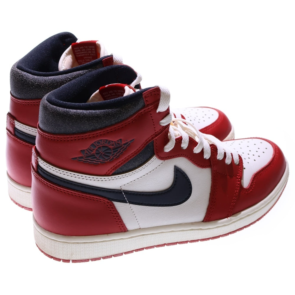 NIKE(ナイキ) AIR JORDAN 1 LOST&FOUND DZ5485-612 エアジョーダン1 ロスト&ファウンド シカゴ ハイカットスニーカー ホワイト/レッド US9/27cm