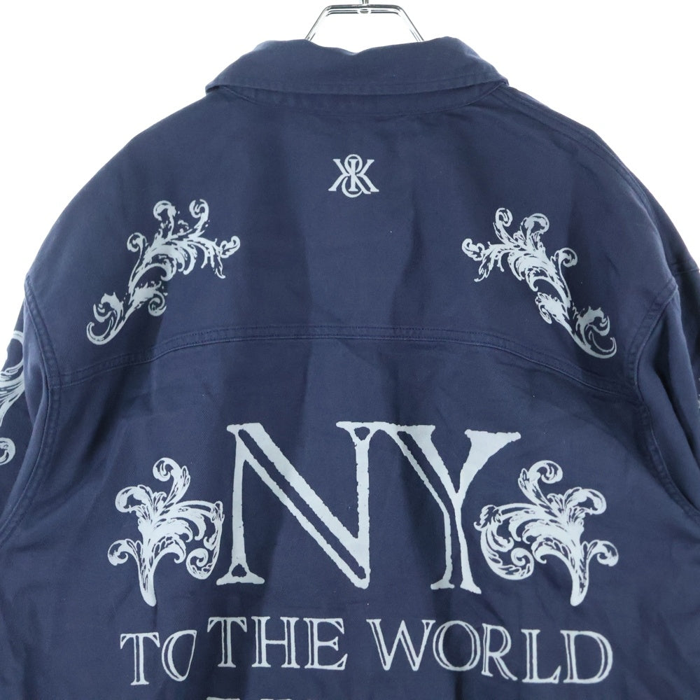 KITH(キス) NY Symbols Graphic Apollo Shirt 25‐050‐060‐0022-3‐0 NYシンボル グラフィック アポロ 長袖シャツ ネイビー