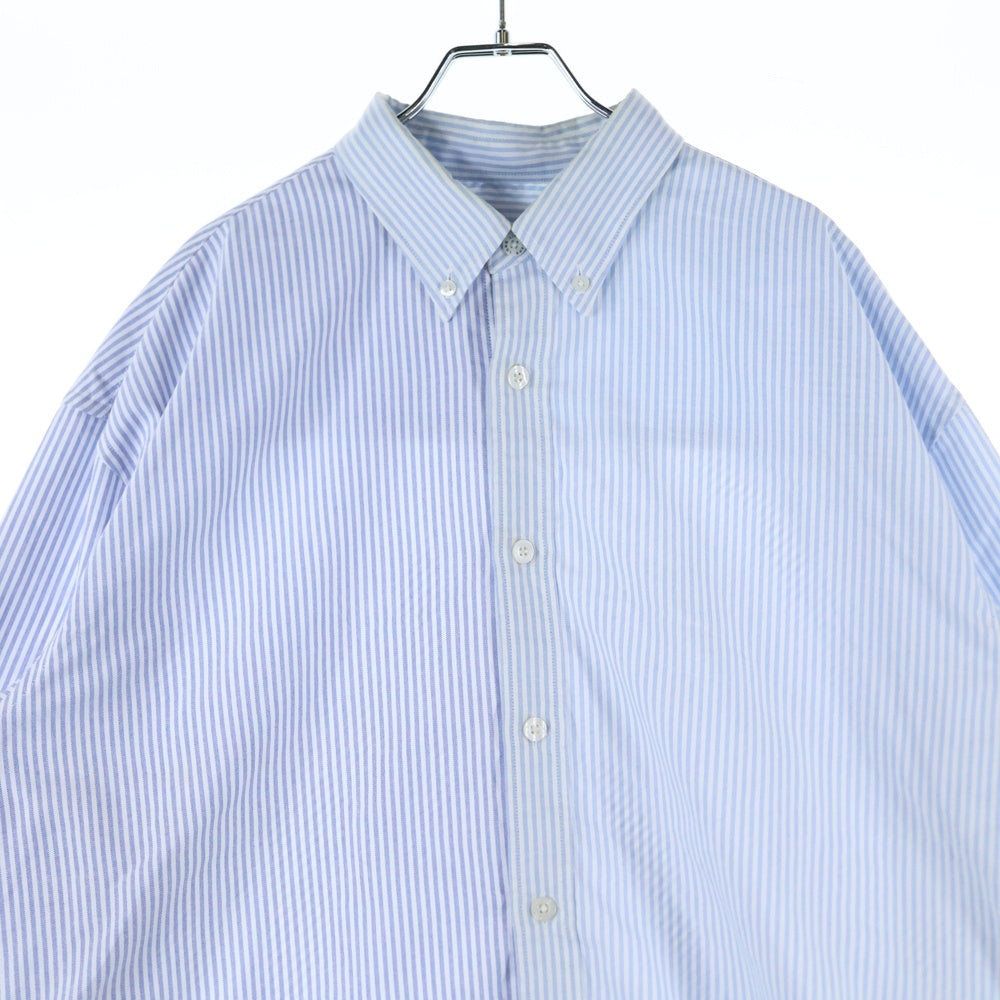 WTAPS(ダブルタップス) OXFORD Stripe L/S Shirt 251TQDT-SHM05 オックスフォード ストライプ 長袖シャツ ブルー