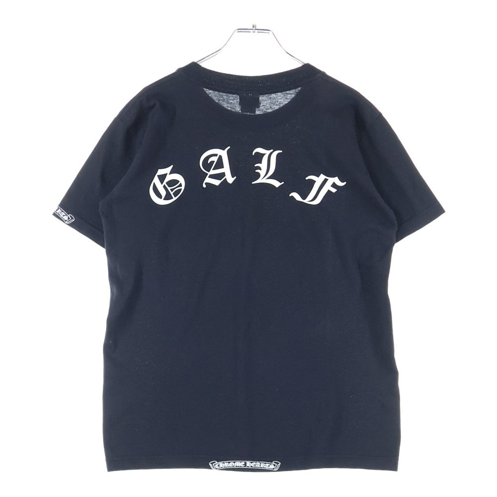 CHROME HEARTS(クロムハーツ) OLD GALF バックプリント クルーネック半袖Tシャツカットソー ブラック