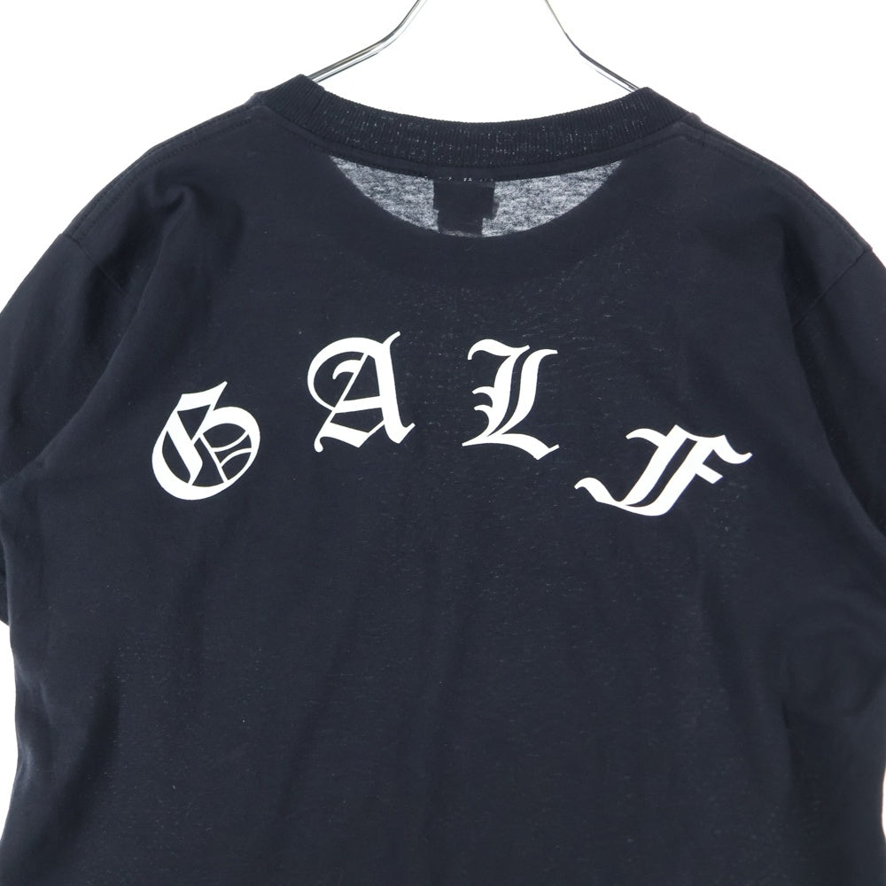 CHROME HEARTS(クロムハーツ) OLD GALF バックプリント クルーネック半袖Tシャツカットソー ブラック