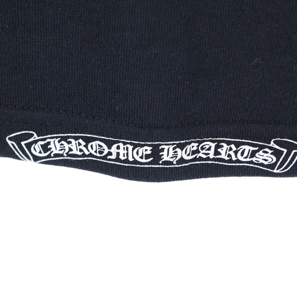 CHROME HEARTS(クロムハーツ) OLD GALF バックプリント クルーネック半袖Tシャツカットソー ブラック