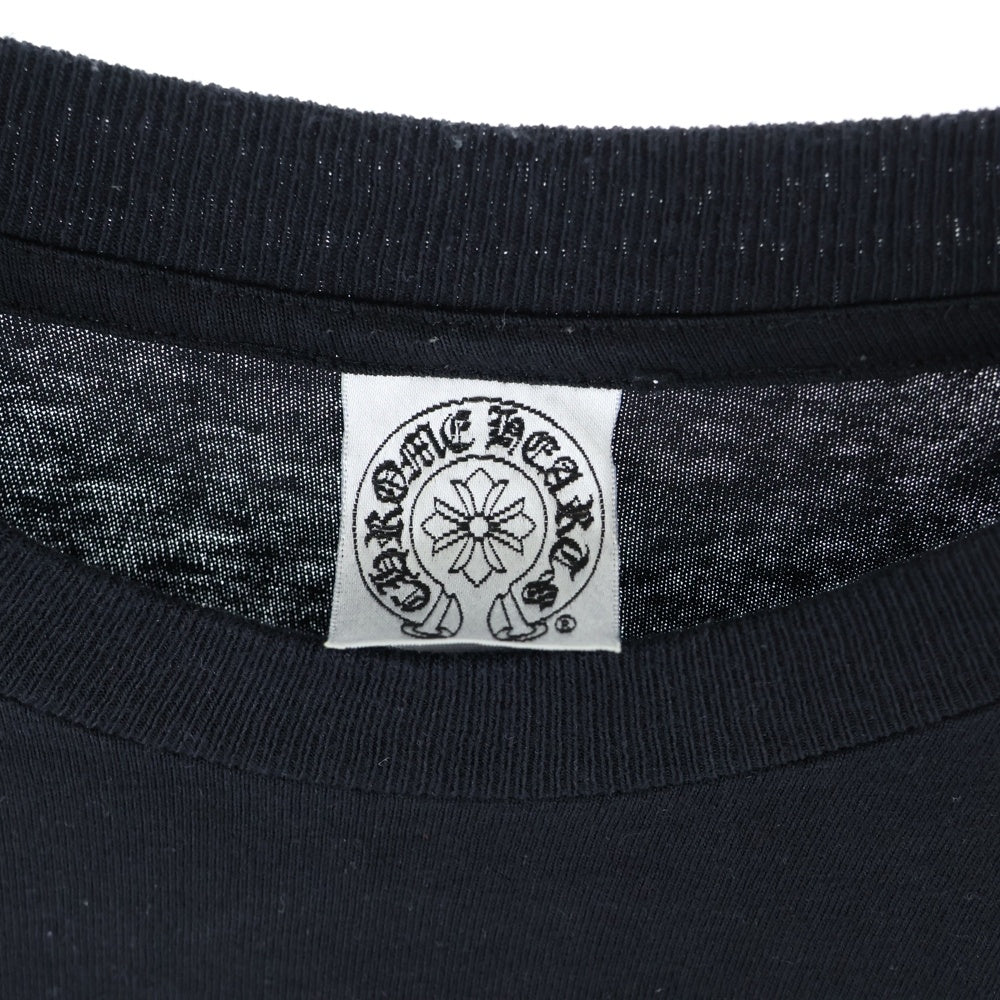 CHROME HEARTS(クロムハーツ) OLD GALF バックプリント クルーネック半袖Tシャツカットソー ブラック