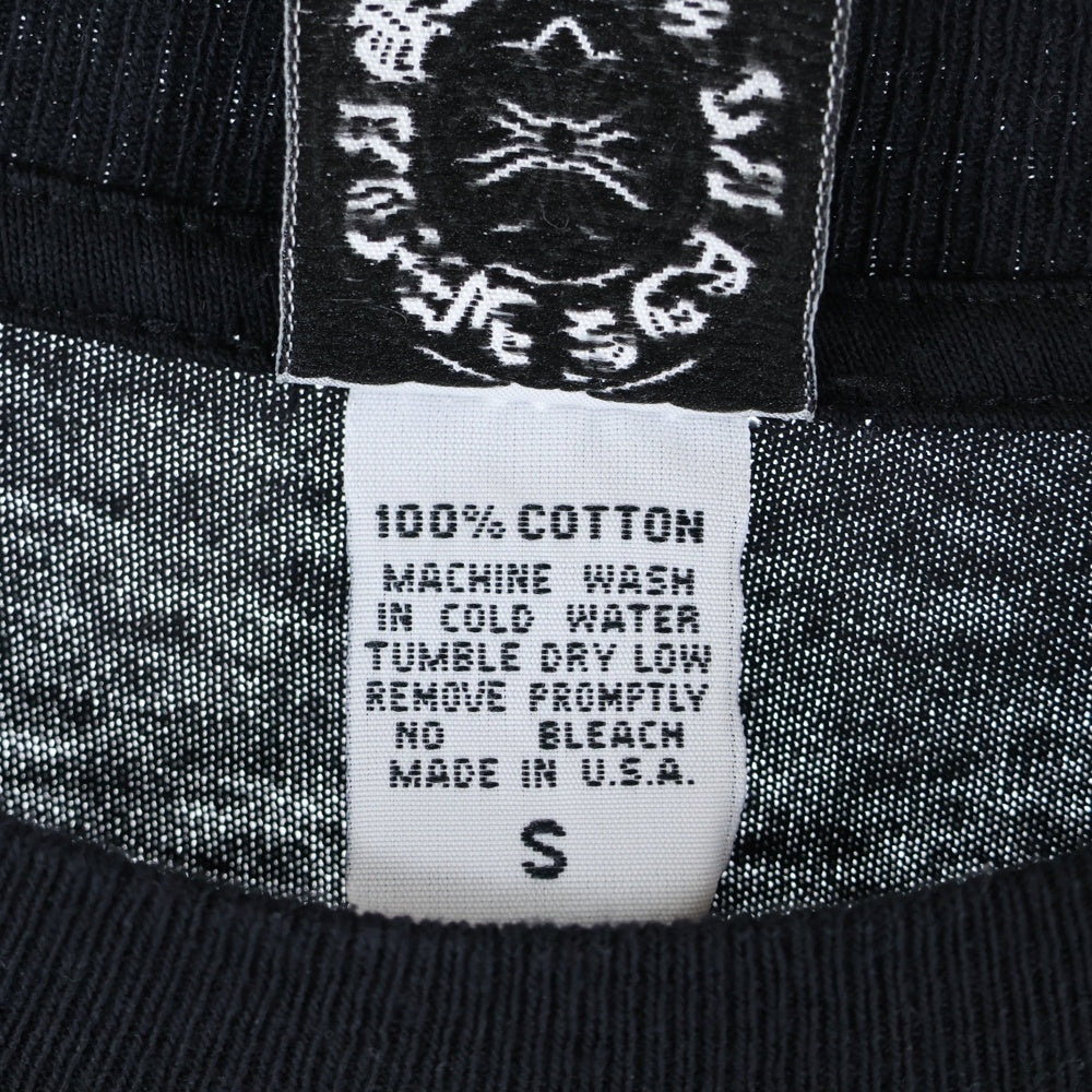 CHROME HEARTS(クロムハーツ) OLD GALF バックプリント クルーネック半袖Tシャツカットソー ブラック