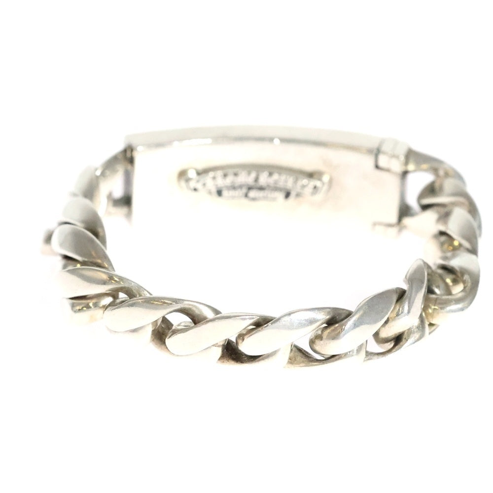 CHROME HEARTS(クロムハーツ) ID FLORAL CRS フローラルクロスIDクラシックリンク ブレスレット 12LINK シルバー BCA164