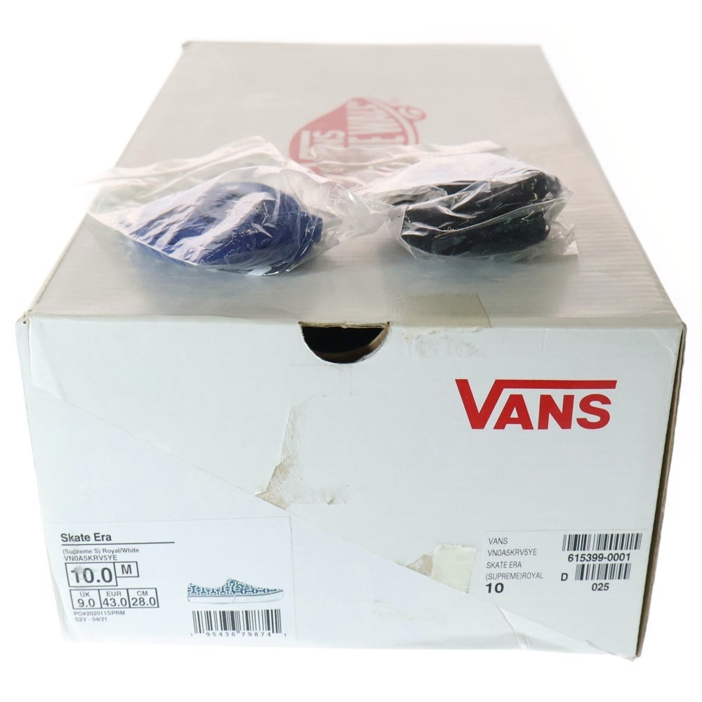 SUPREME(シュプリーム) × Vans Monogram S Logo Skate ERA Blue バンズ モノグラム S ロゴ スケート エラ ローカットスニーカー ブルー VN0A5KRV5YE
