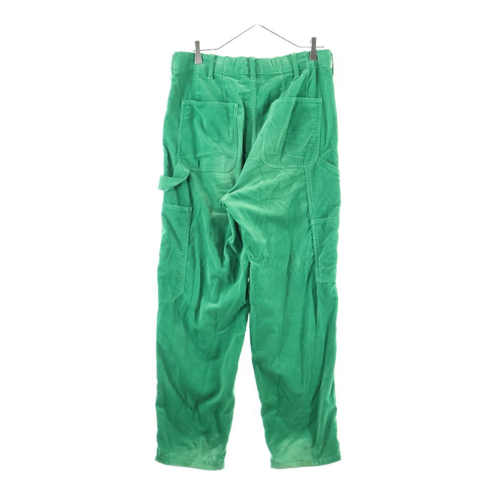 doublet(ダブレット) 21AW CUT OFF VELVET PANTS 21AW09PT156 カットオフベルベットパンツ グリーン