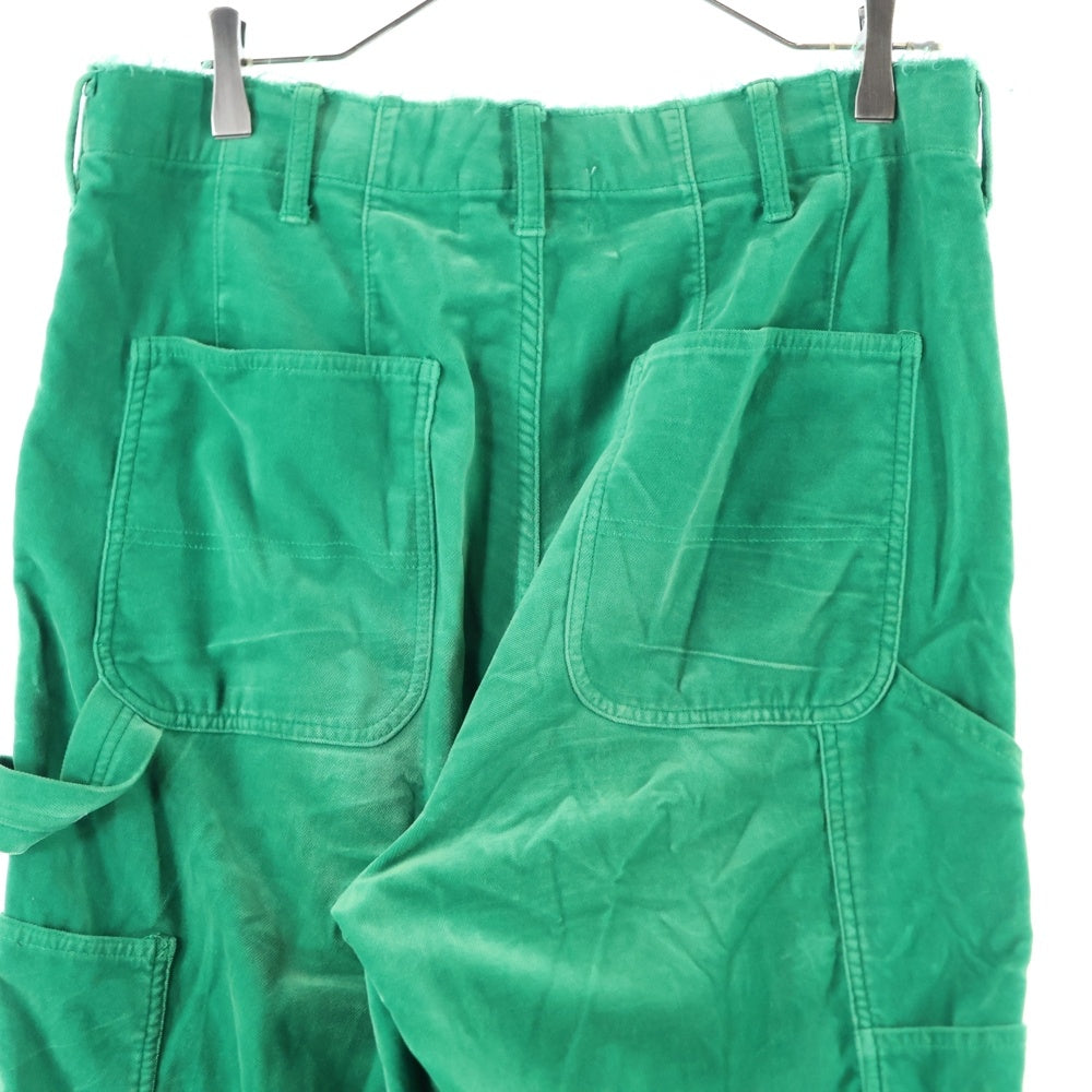 doublet(ダブレット) 21AW CUT OFF VELVET PANTS 21AW09PT156 カットオフベルベットパンツ グリーン