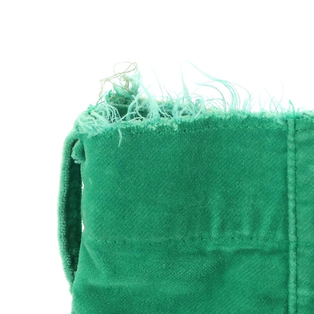 doublet(ダブレット) 21AW CUT OFF VELVET PANTS 21AW09PT156 カットオフベルベットパンツ グリーン