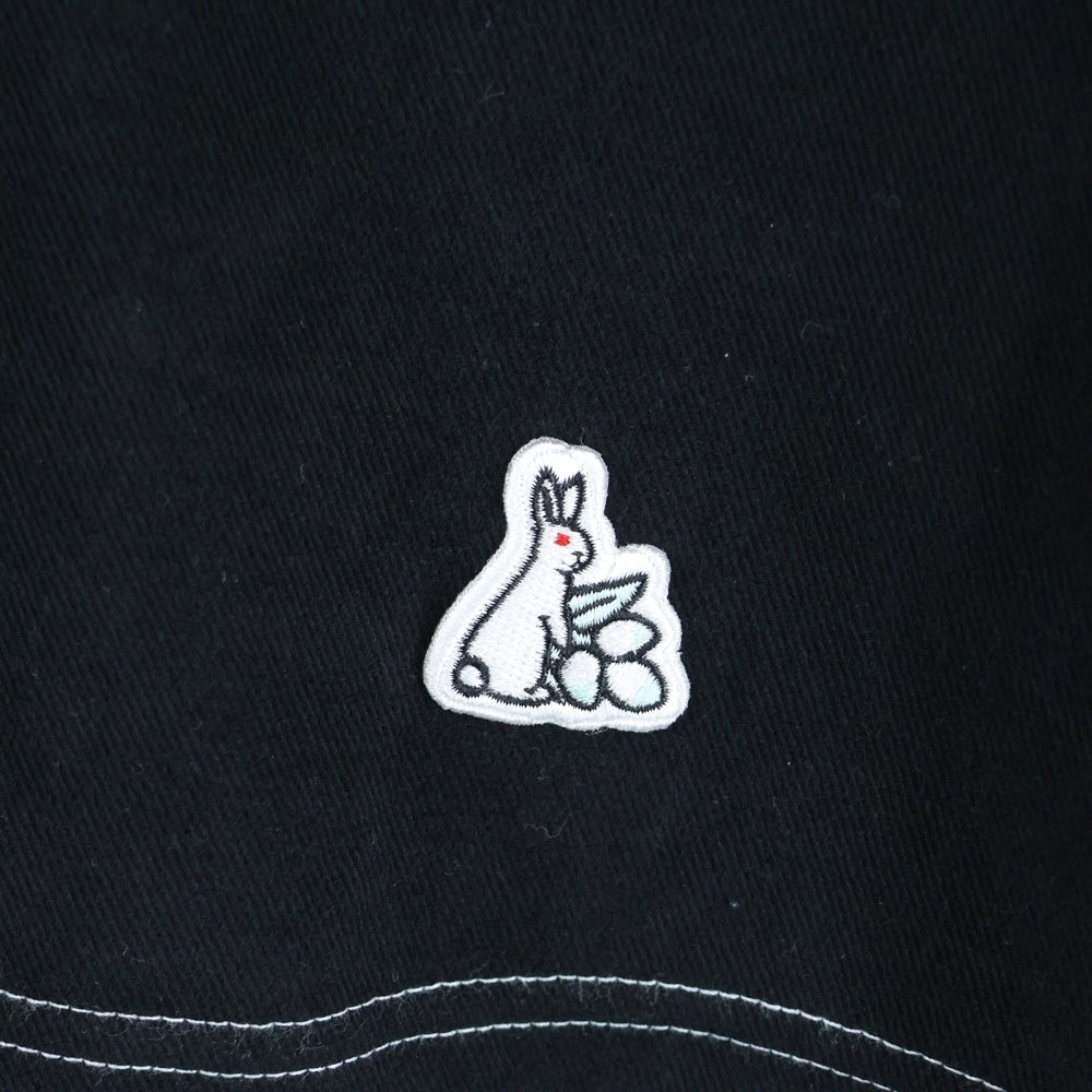FR2(エフアールツー) ロゴ刺繍 長袖シャツジャケット FRS029 ブラック
