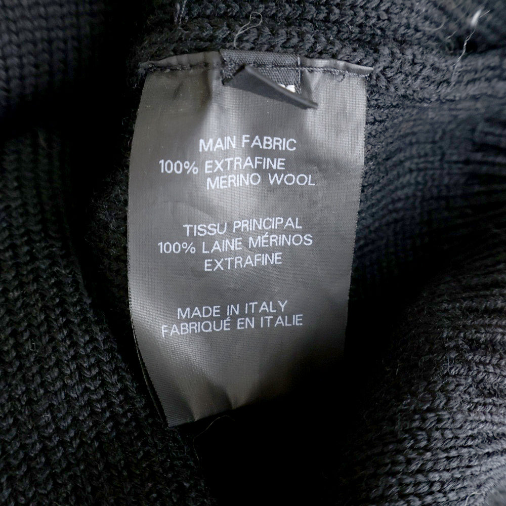 VETEMENTS(ヴェトモン) 22SS Iconic Logo Knitted Jumper UE52KN360B ロゴプリントクルーネックニットセーター ブラック