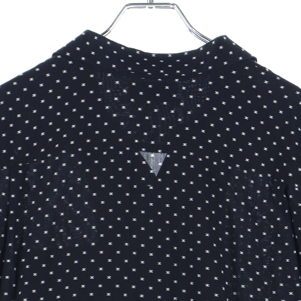 CELINE(セリーヌ) 24SS マイクロトリオンフプリント半袖シャツ オープンカラーシャツ 2C946313V.38CE ブラック