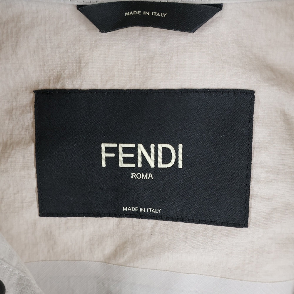 FENDI(フェンディ) ロゴプリントナイロン半袖シャツ FW1251 A078 ベージュ