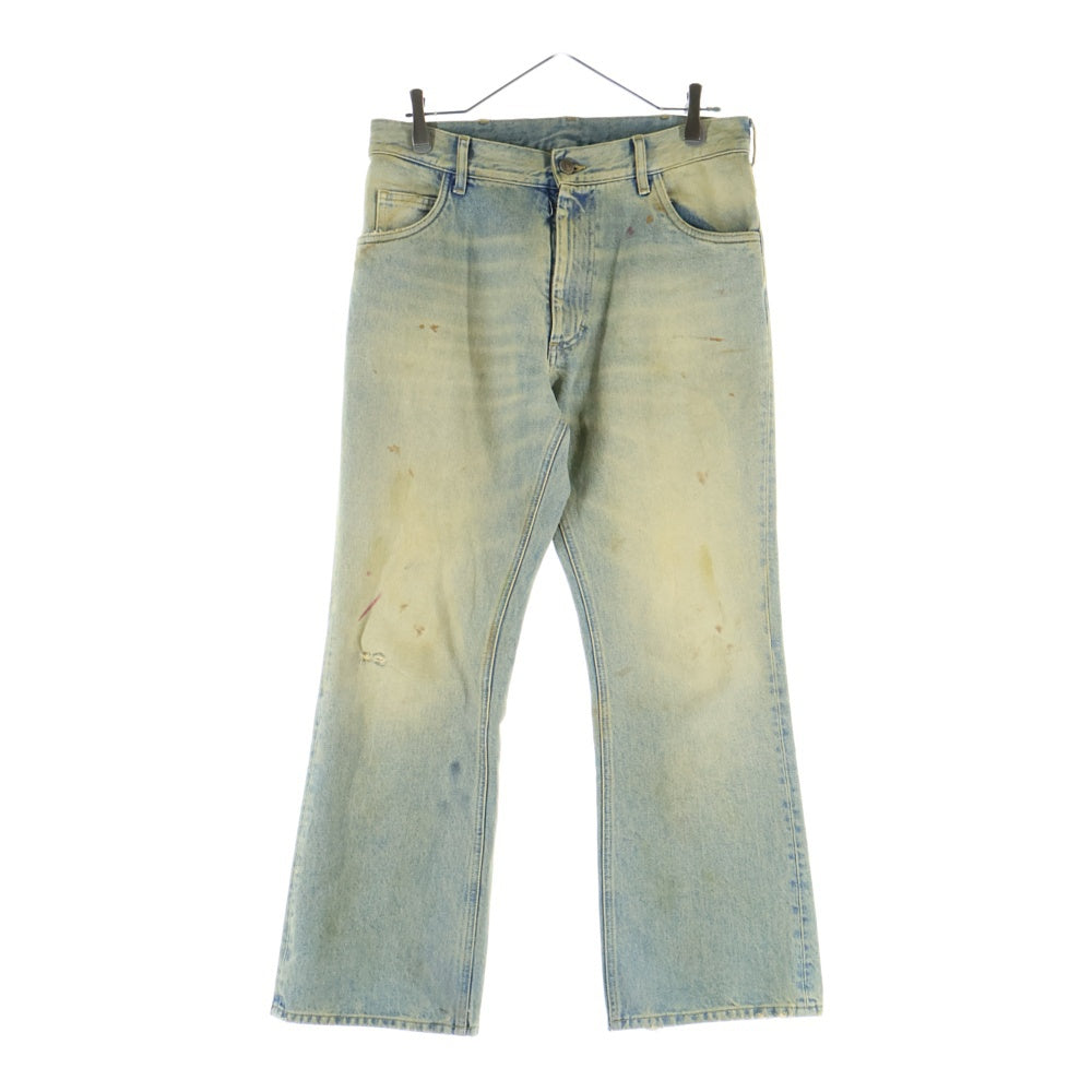 MM6 Maison Margiela(エムエムシックスメゾンマルジェラ) 22SS Dirty Wash Denim S30LA0179 S30561 ダーティ ウォッシュデニムパンツ インディゴ