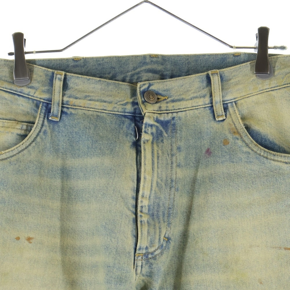 MM6 Maison Margiela(エムエムシックスメゾンマルジェラ) 22SS Dirty Wash Denim S30LA0179 S30561 ダーティ ウォッシュデニムパンツ インディゴ