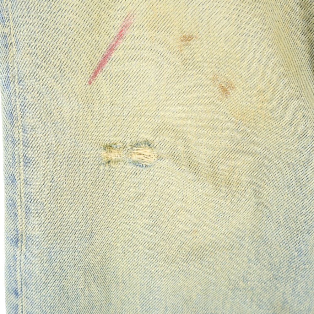MM6 Maison Margiela(エムエムシックスメゾンマルジェラ) 22SS Dirty Wash Denim S30LA0179 S30561 ダーティ ウォッシュデニムパンツ インディゴ