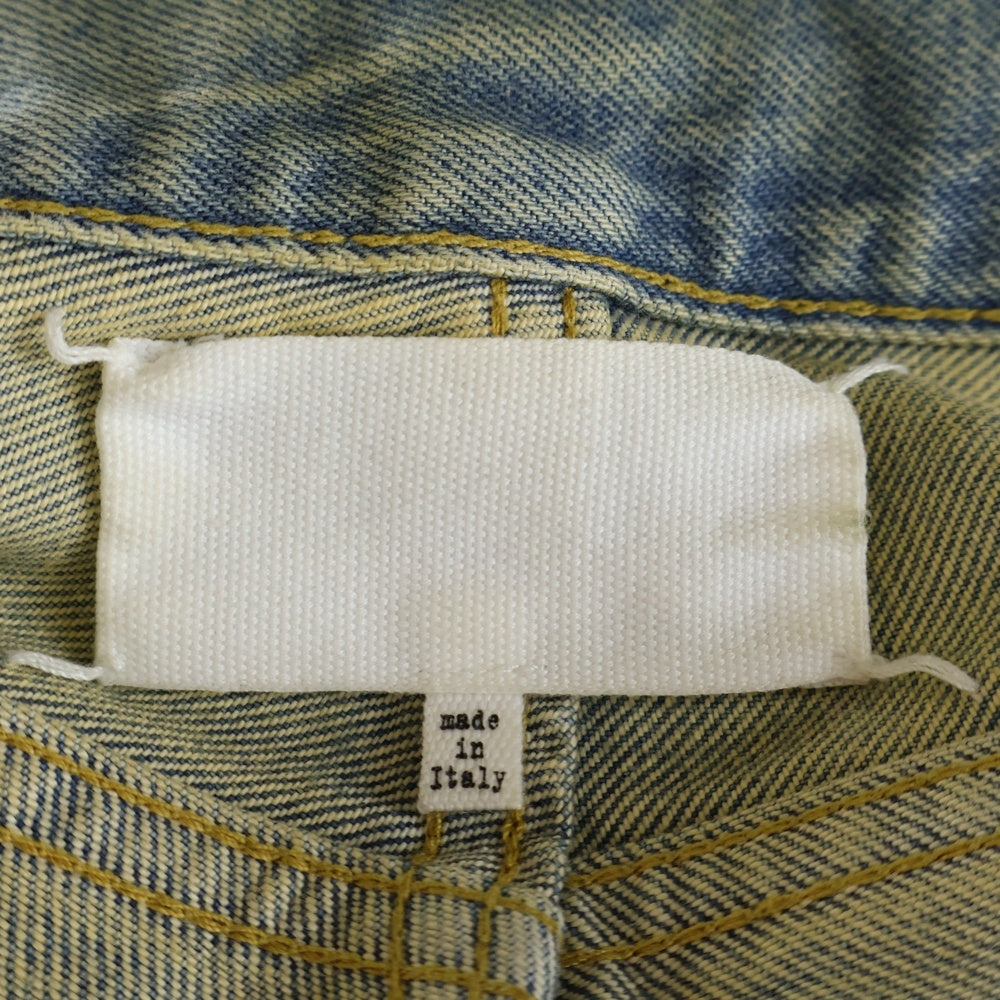 MM6 Maison Margiela(エムエムシックスメゾンマルジェラ) 22SS Dirty Wash Denim S30LA0179 S30561 ダーティ ウォッシュデニムパンツ インディゴ