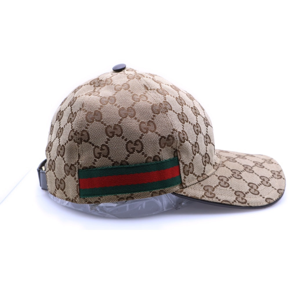 GUCCI(グッチ) GG総柄ベースボールキャップ 帽子 ベージュ 200035