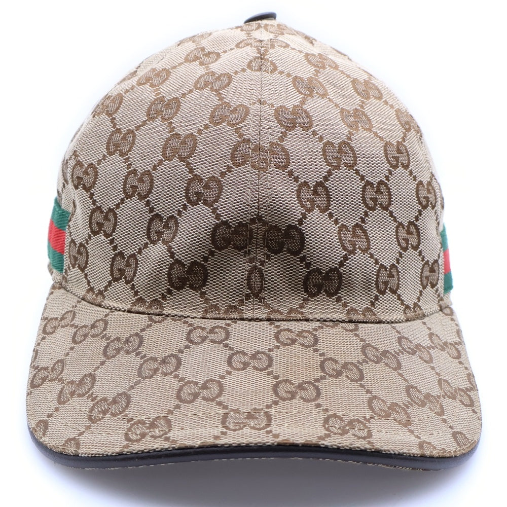GUCCI(グッチ) GG総柄ベースボールキャップ 帽子 ベージュ 200035