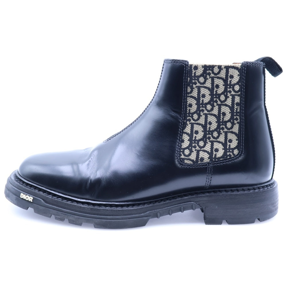 DIOR(ディオール) EXPL CHELSEA CALF BOOT 2SBS25SHOC サイドゴア オブリークレザーブーツ シューズ ブラック