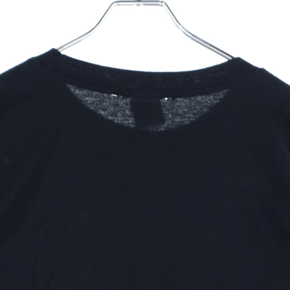 CHROME HEARTS(クロムハーツ) OLD LAS VEGAS FLRL CRS L/S POCKET TEE オールド ラスベガス限定 袖フローラル ホースシュープリント長袖Tシャツ ブラック