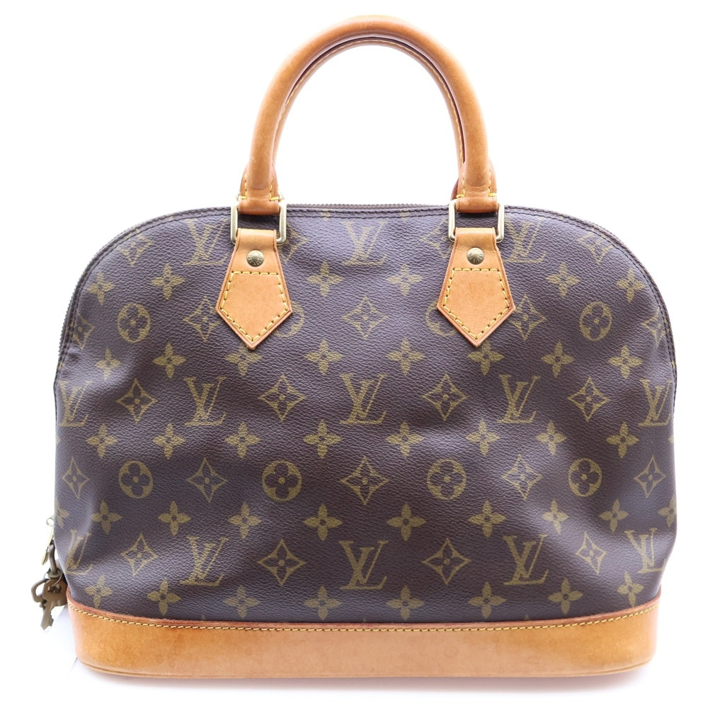 LOUIS VUITTON(ルイヴィトン) モノグラム アルマ ハンドバッグ ブラウン レザー×PVC ゴールド金具 M51130