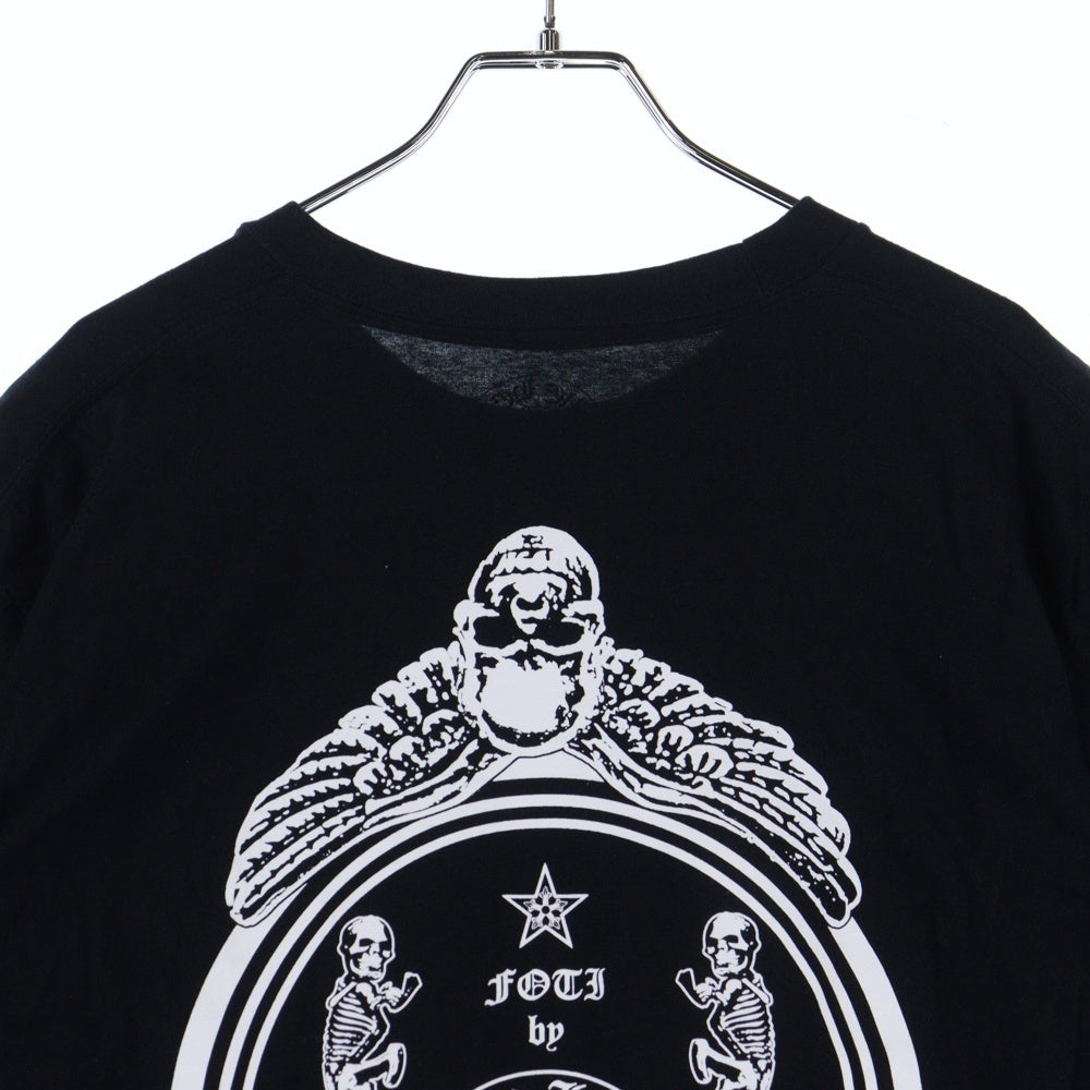 CHROME HEARTS(クロムハーツ) FOTI MAHALIA HORSESHOE T-SHIRT フォティ マハリア ホースシュー クルーネック半袖Tシャツカットソー ブラック