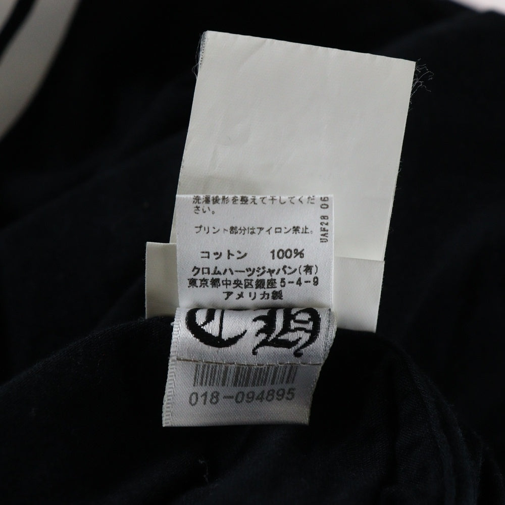 CHROME HEARTS(クロムハーツ) FOTI MAHALIA HORSESHOE T-SHIRT フォティ マハリア ホースシュー クルーネック半袖Tシャツカットソー ブラック