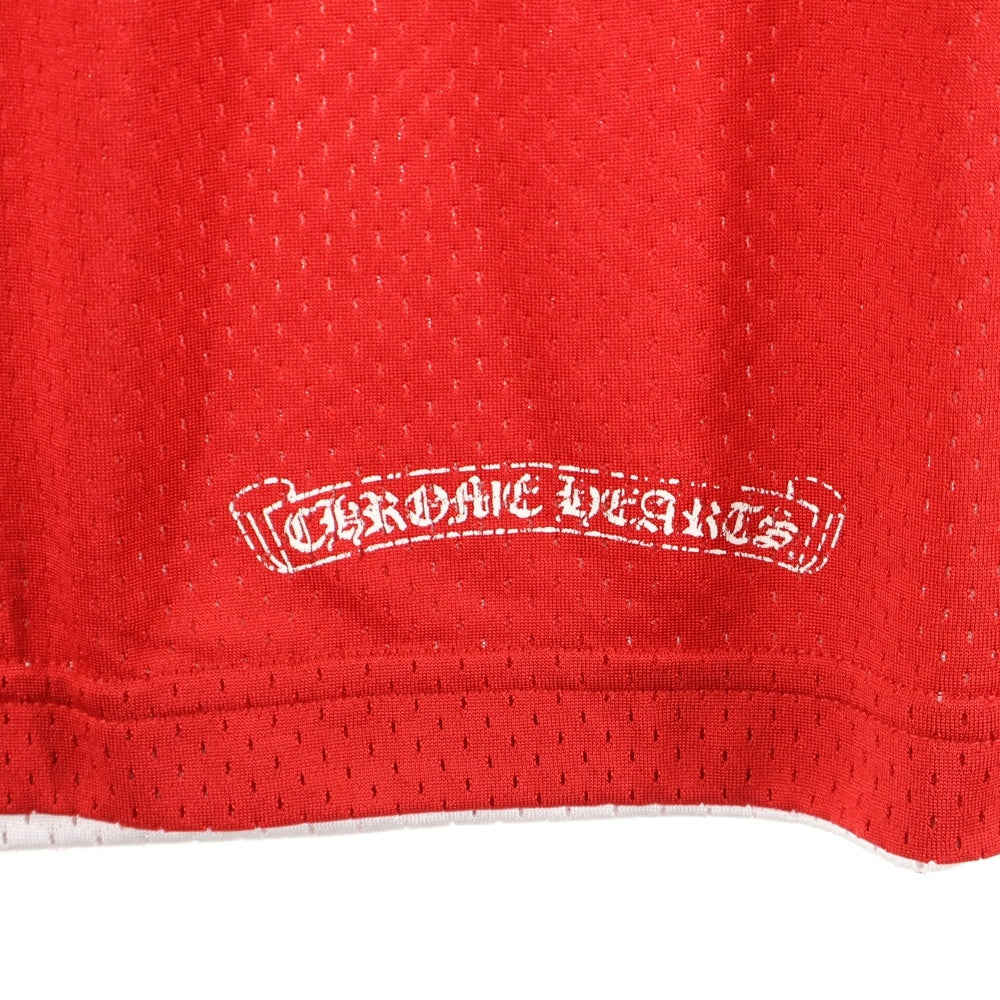 CHROME HEARTS(クロムハーツ) ×MATTY BOY MESH WARM UP JERSEY ×マッティボーイ リバーシブル CHロゴプリント メッシュタンクトップ ノースリーブ レッド