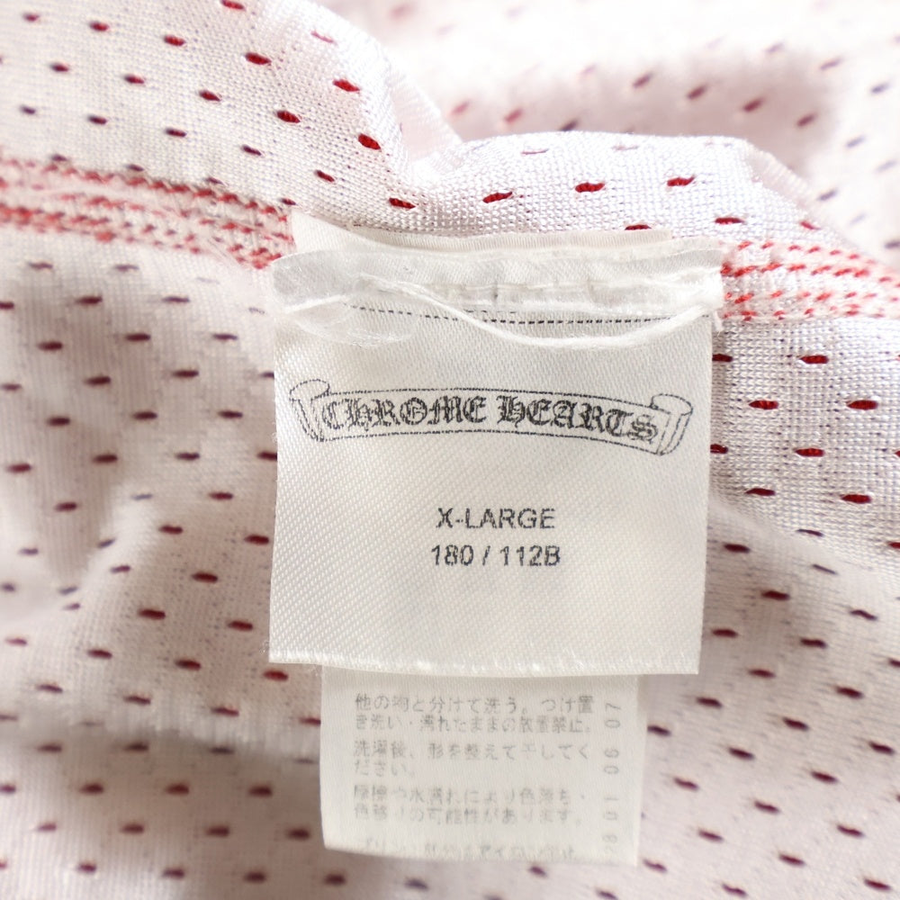 CHROME HEARTS(クロムハーツ) ×MATTY BOY MESH WARM UP JERSEY ×マッティボーイ リバーシブル CHロゴプリント メッシュタンクトップ ノースリーブ レッド