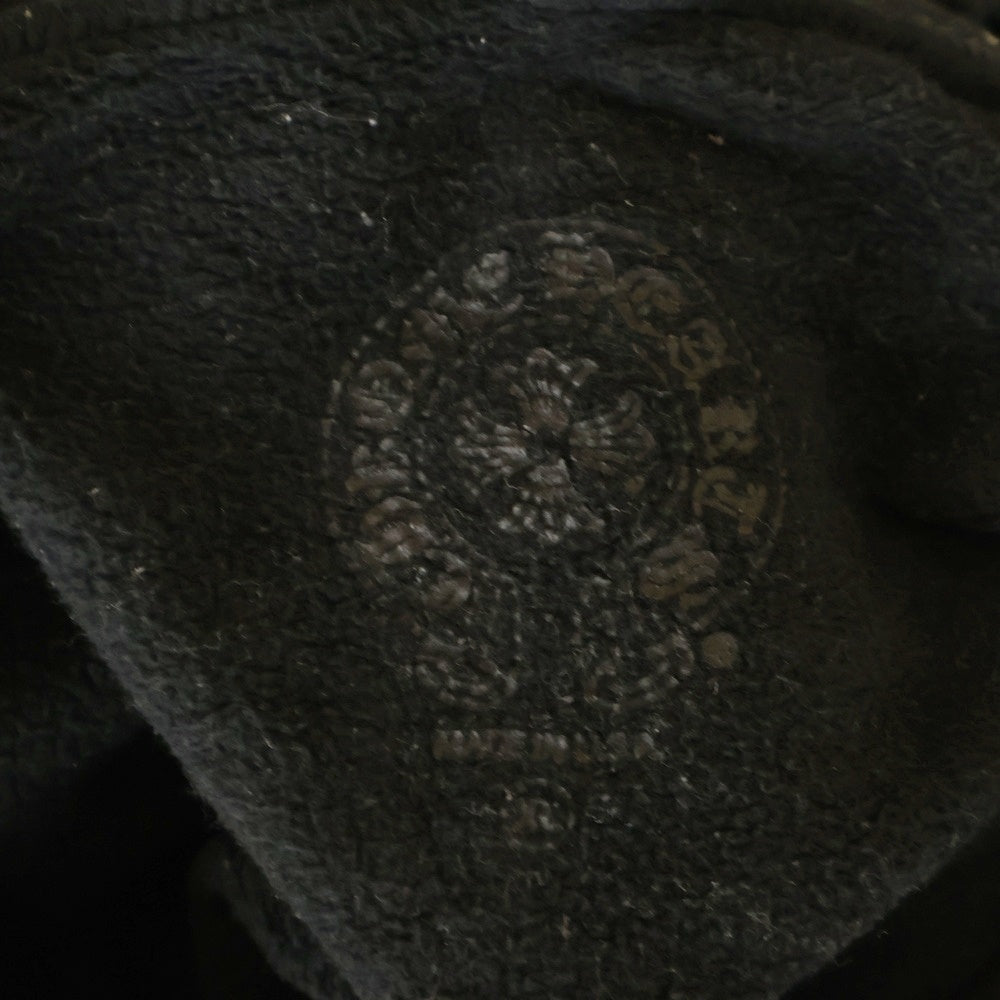 CHROME HEARTS(クロムハーツ) HORSESHOE PULLOVER HOODIE ホースシュープリント アームフローラル プルオーバースウェットパーカー フーディ ブラック