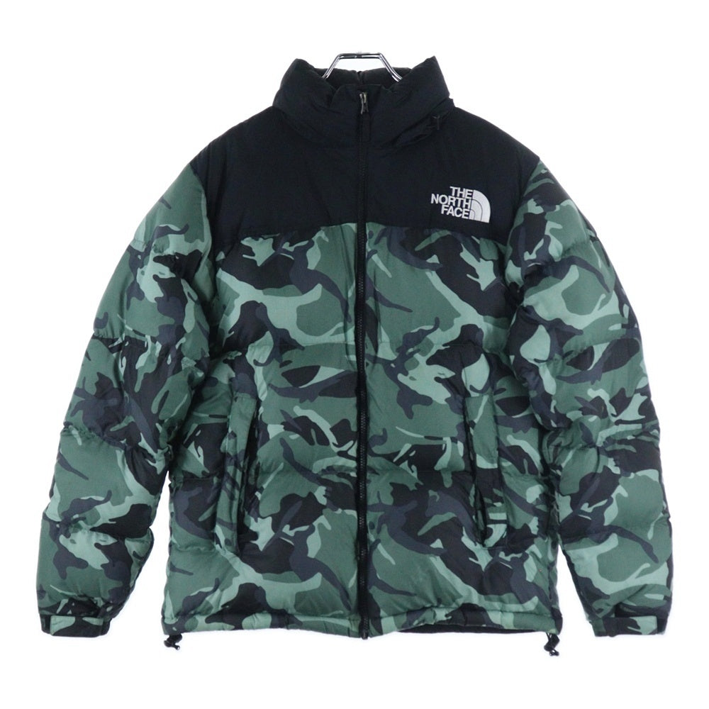 THE NORTH FACE(ザノースフェイス) NOVELTY NUPTSE JACKET ND91842 ノベルティ ヌプシジャケット ダウンジャケット カモ柄 迷彩 グリーン/ブラック