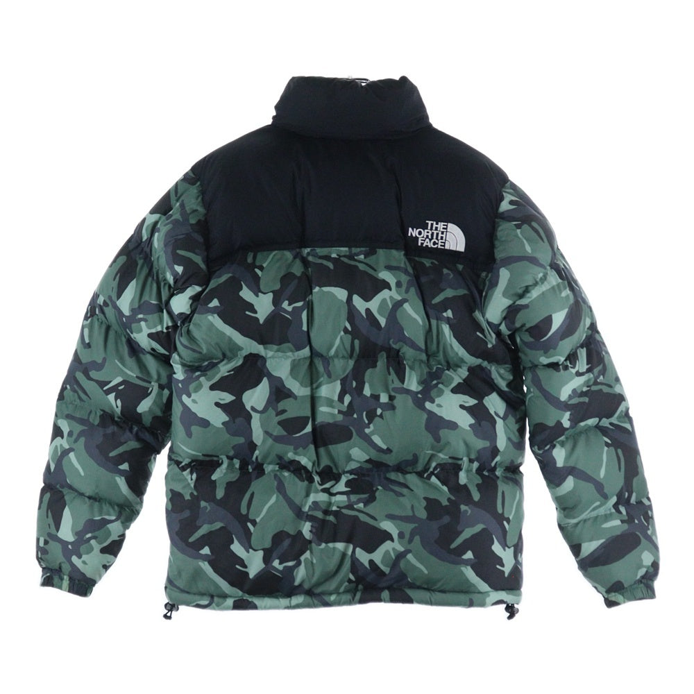 THE NORTH FACE(ザノースフェイス) NOVELTY NUPTSE JACKET ND91842 ノベルティ ヌプシジャケット ダウンジャケット カモ柄 迷彩 グリーン/ブラック
