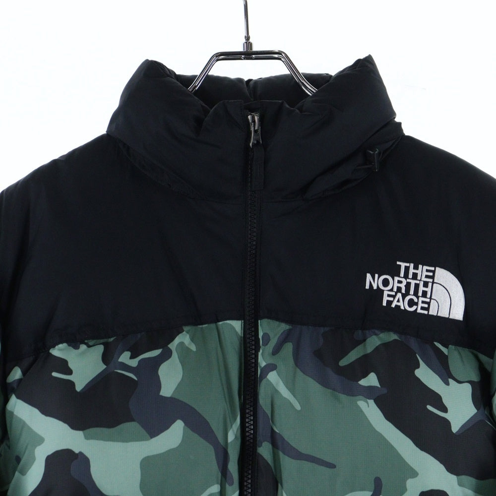 THE NORTH FACE(ザノースフェイス) NOVELTY NUPTSE JACKET ND91842 ノベルティ ヌプシジャケット ダウンジャケット カモ柄 迷彩 グリーン/ブラック