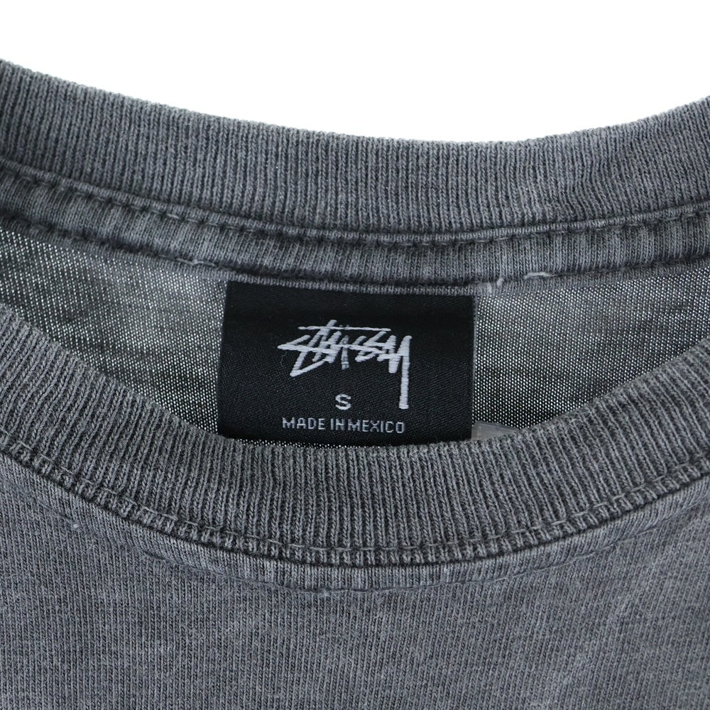 STUSSY(ステューシー) VINTAGE TOKYO Logo S/S T-Shirts ヴィンテージ加工 東京 ロゴ クルーネック半袖Tシャツカットソー グレー