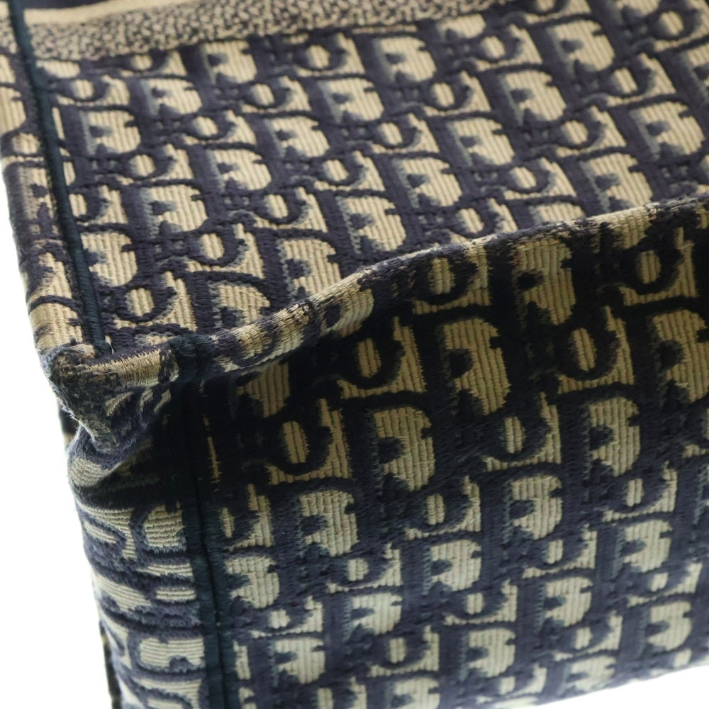 Christian Dior(クリスチャンディオール) Book Tote Large M1286ZRIW_M828 ブックトート オブリークラージトートバッグ グレー/ネイビー