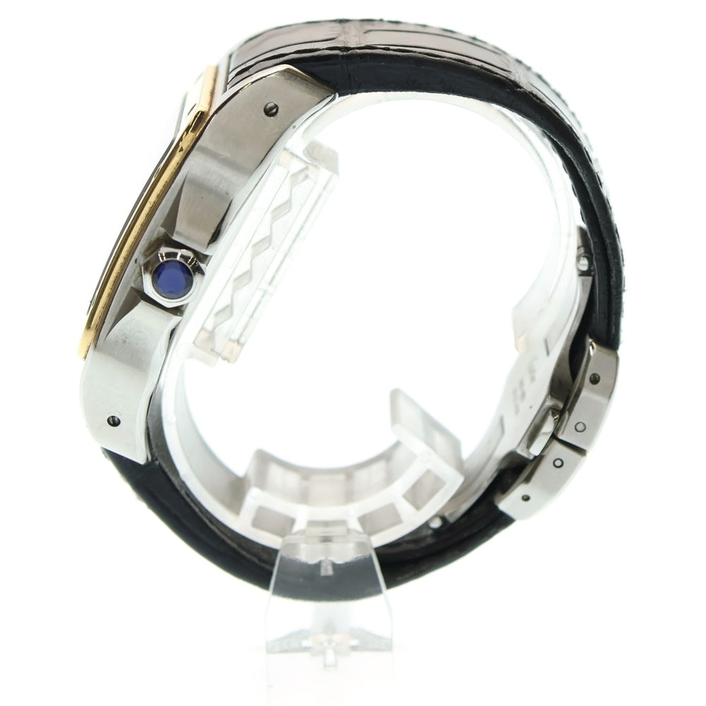 Cartier(カルティエ) SANTOS 100 WATCH W20072X7 K18YGコンビ サントス100 LM ベゼル自動巻き腕時計 シルバー/ゴールド