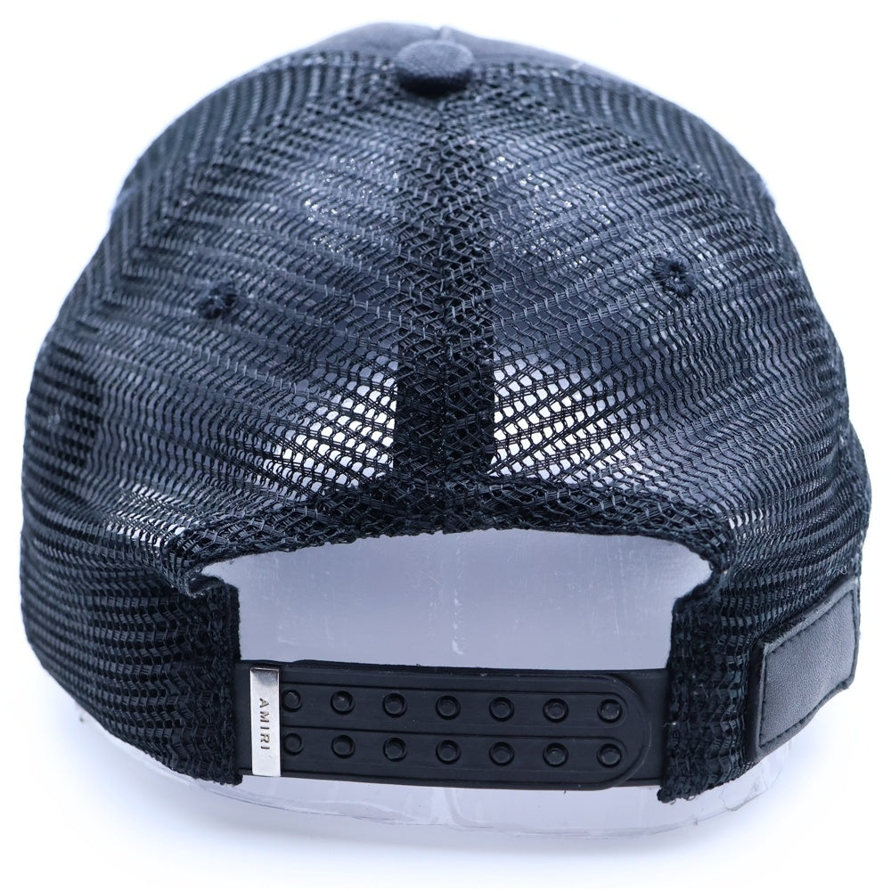 AMIRI(アミリ) CORE LOGO TRUCKER CAP ロゴ刺繍トラッカーキャップ 帽子 ブラック
