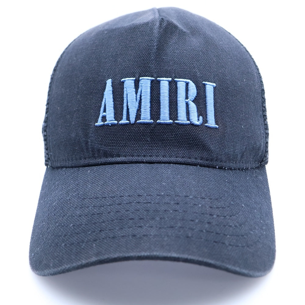AMIRI(アミリ) CORE LOGO TRUCKER CAP ロゴ刺繍トラッカーキャップ 帽子 ブラック