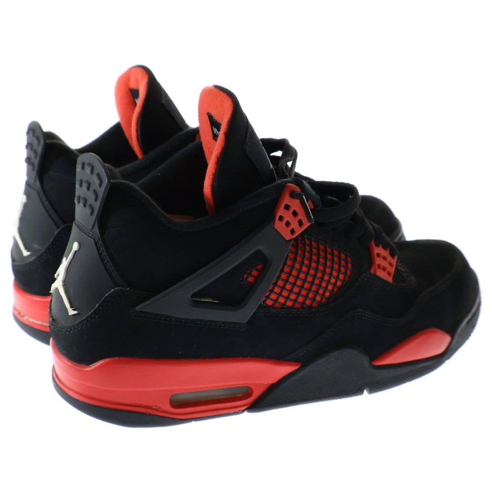 NIKE(ナイキ) AIR JORDAN 4 RETRO RED THUNDER CRIMSON CT8527-016 エアジョーダン4 レトロ レッド サンダー クリムゾン ハイカットスニーカー ブラック/レッド US8.5/26.5cm