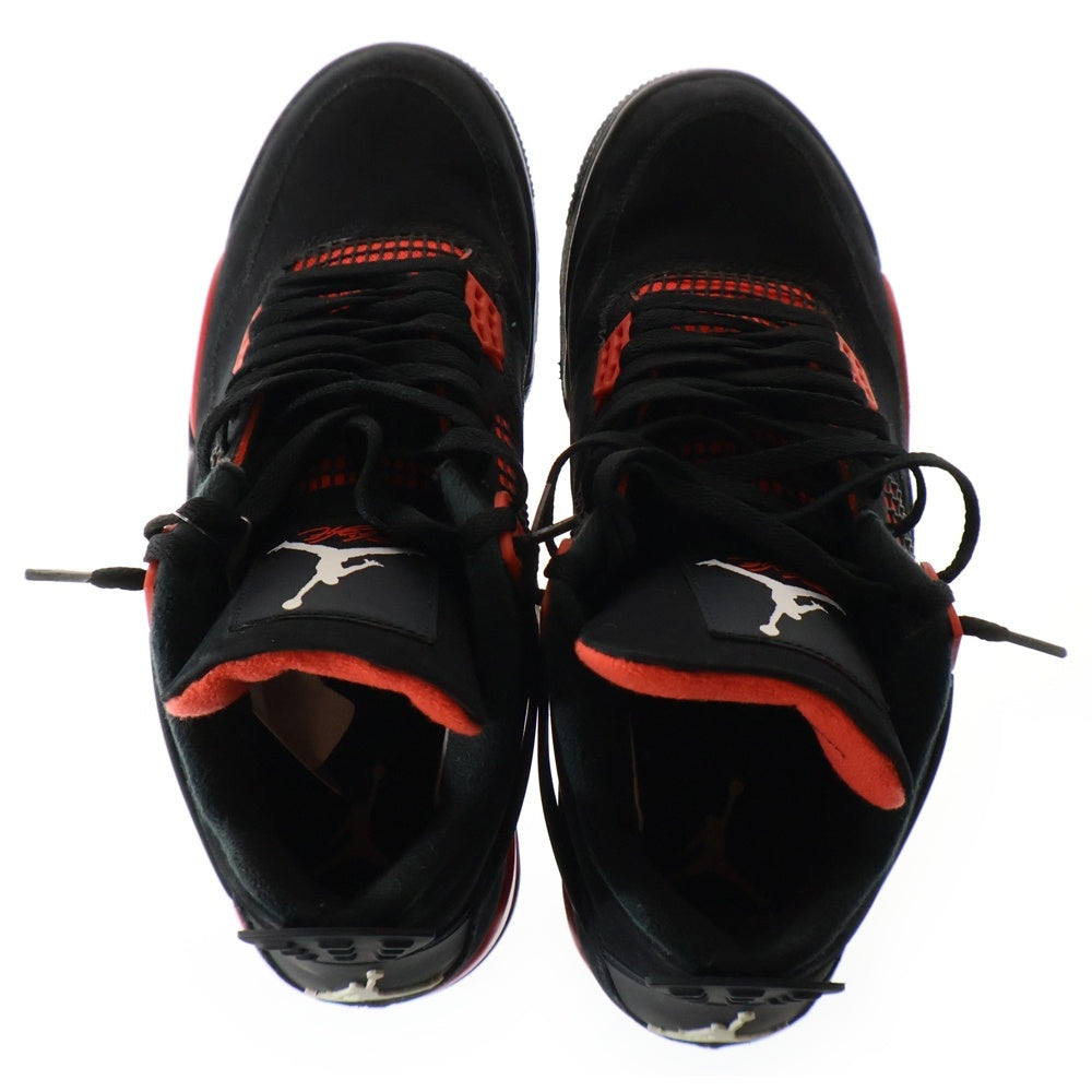 NIKE(ナイキ) AIR JORDAN 4 RETRO RED THUNDER CRIMSON CT8527-016 エアジョーダン4 レトロ レッド サンダー クリムゾン ハイカットスニーカー ブラック/レッド US8.5/26.5cm