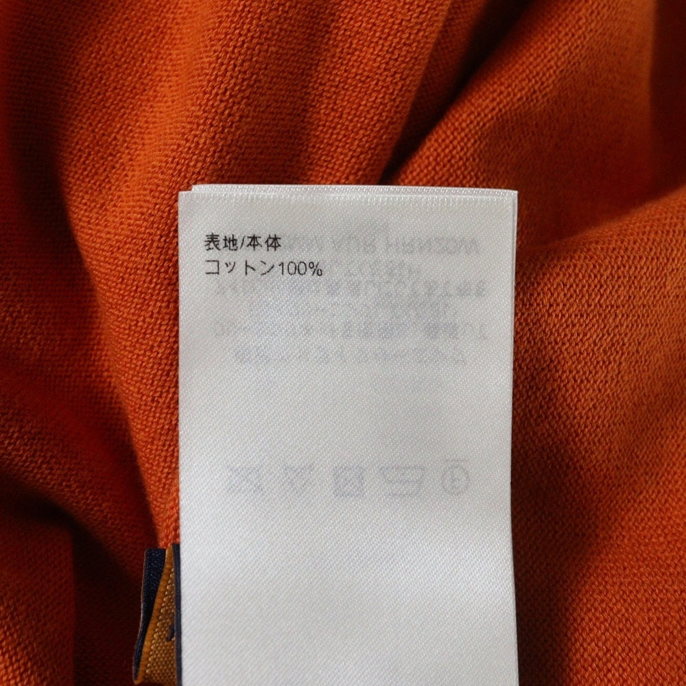 LOUIS VUITTON(ルイヴィトン) 24AW フロントロゴ クルーネック半袖ニットセーター オレンジ RM242MM AUR HRN20W
