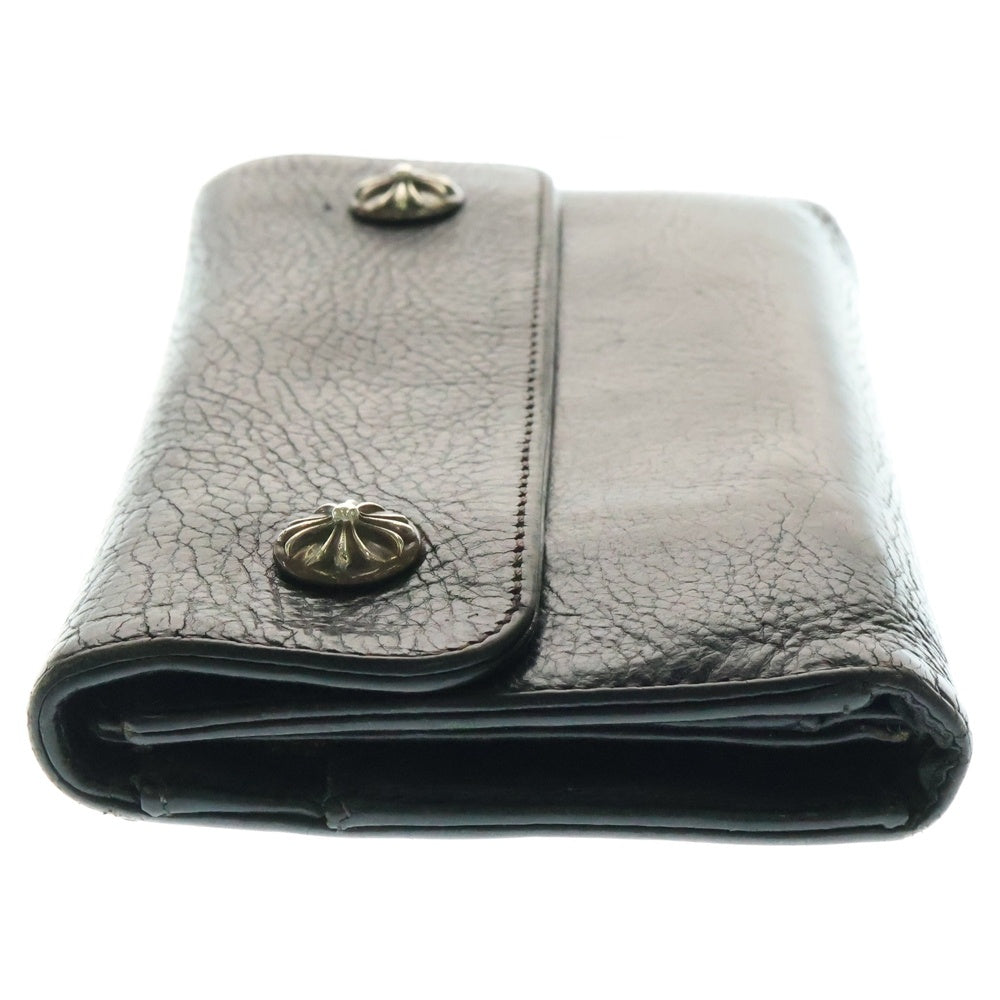 CHROME HEARTS(クロムハーツ) WAVE ウェーブ レザーウォレット 財布 ブラック BCA374