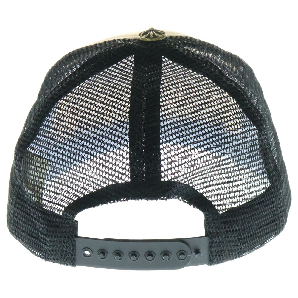 CHROME HEARTS(クロムハーツ) TRUCKER CAP CHパッチ クロスボール付 メッシュトラッカーキャップ 帽子 ブラック/ホワイト