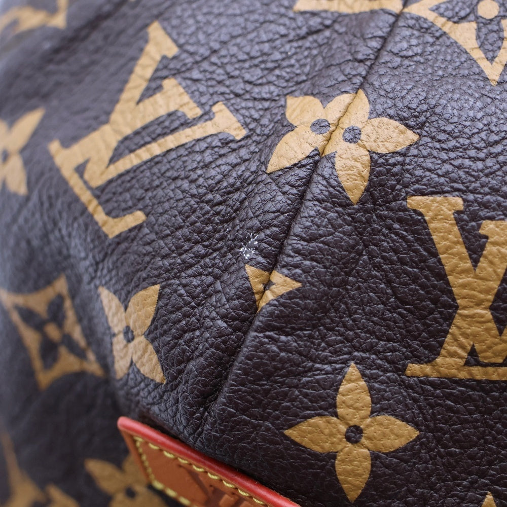 LOUIS VUITTON(ルイヴィトン) 17AW ×Supreme LV 5-Panel Hat MP1879 ×シュプリーム LV5パネルキャップ モノグラムレザー帽子 ブラウン