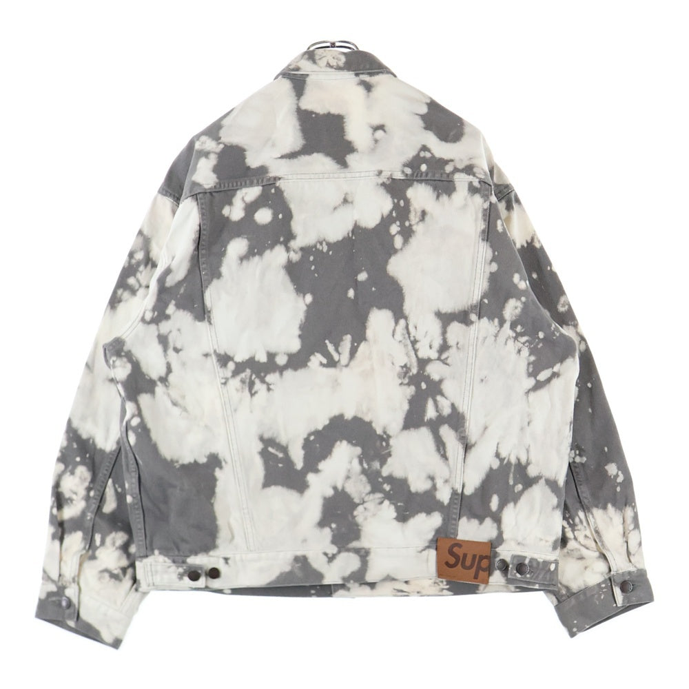 SUPREME(シュプリーム) 25SS Denim trucker jacket Bleached デニムトラッカージャケット ホワイト/グレー