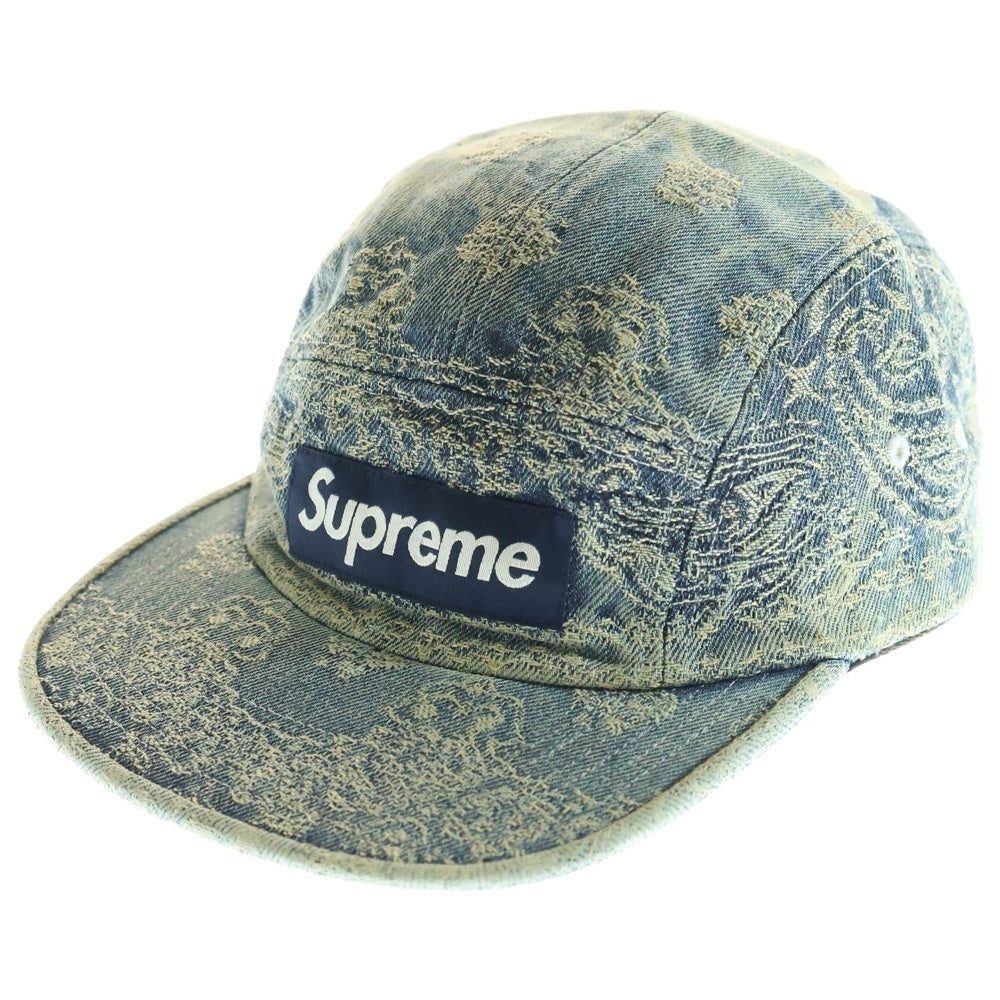 SUPREME(シュプリーム) 25SS bandana jacqard denim camp cap バンダナジャカード デニム キャンプ キャップ ブルー
